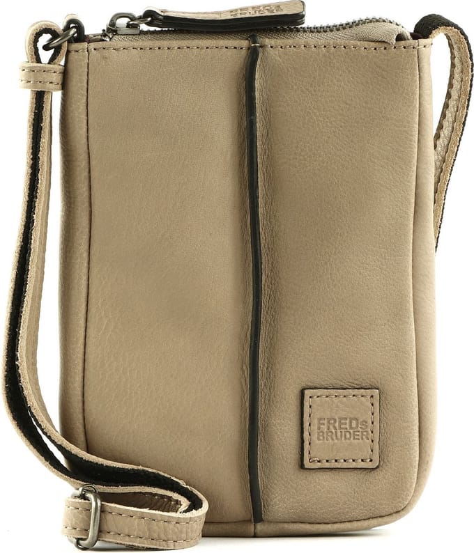 FREDsBRUDER Leren Telefoontasje Airy Cellphone Bag Taupe