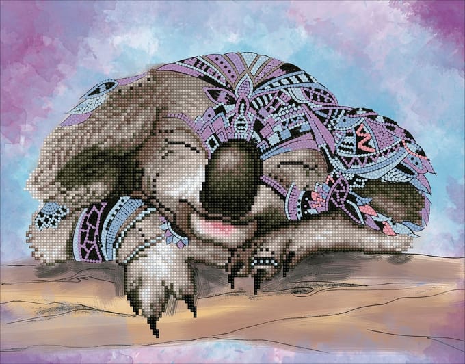 DIAMOND DOTZ Koala Dreams - Diamond Painting - 8.029 Dotz - 45.5x35.5 cm