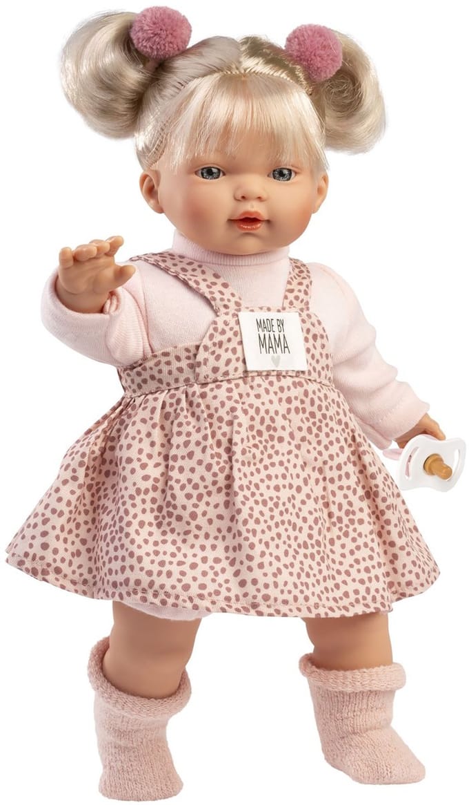 Llorens Roberta Llorona Stoffen Pop Met Geluid 33 Cm Roze Kinderen