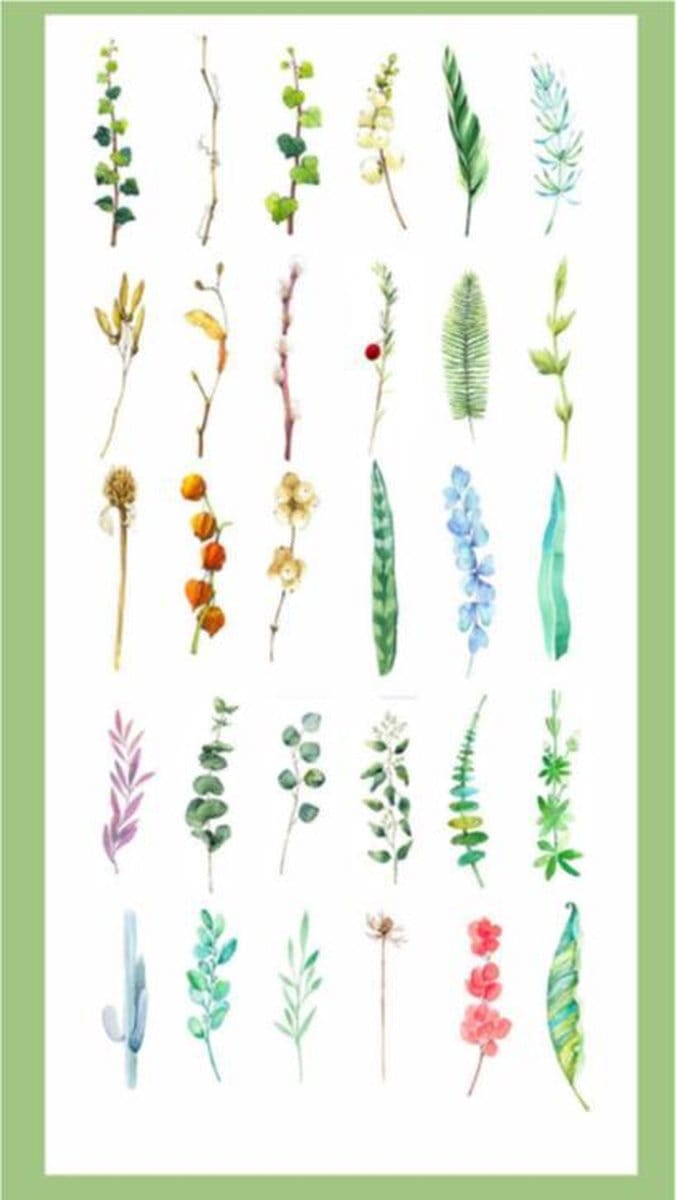 ProductGoods - 30x Boekenlegger Planten - Boekenhouder