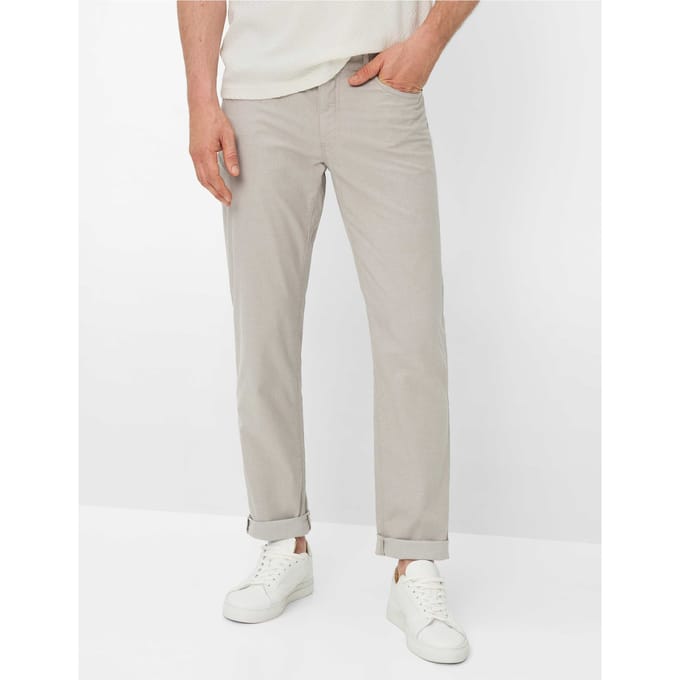 Brax Heren Broek  Style CADIZ BEACH, lichtbeige, maat 38/30