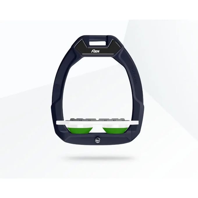 Veiligheidsstijgbeugels Plat Grip Rood/Wit/Groen Flex-On Safe-On