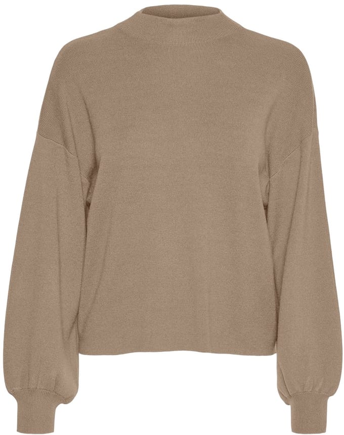 VERO MODA - VMNANCY HIGHNECK VOLUME BLOUSE GA BOO - Dames - Gebreide truien
