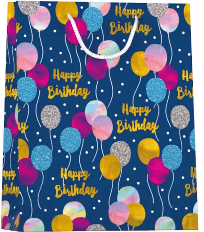 Papieren cadeau tas L Balloons
