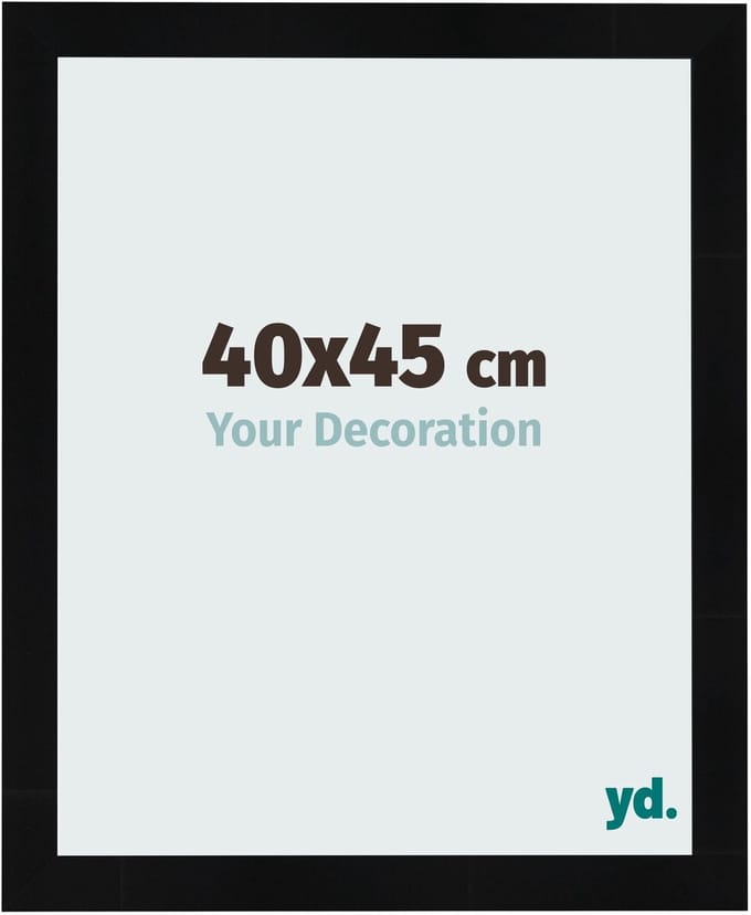 Your Decoration - Fotolijst 40x45 cm - MDF - Zwart Hoogglans - Pisa