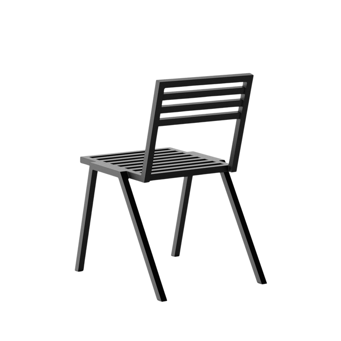 NINE 19 Outdoors stoel stapelbaar - black
