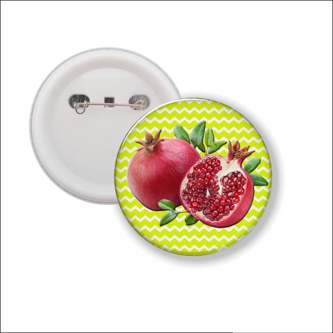 Button Met Speld - Garnaatappel