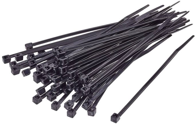 TRU COMPONENTS TC-BT-400-8.8-UVB Kabelbinder 400 mm 8.8 mm Zwart UV-bestendig 100 stuk(s)