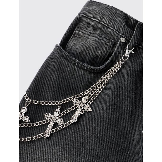 Multiple Cross Jean Ketting | Silver