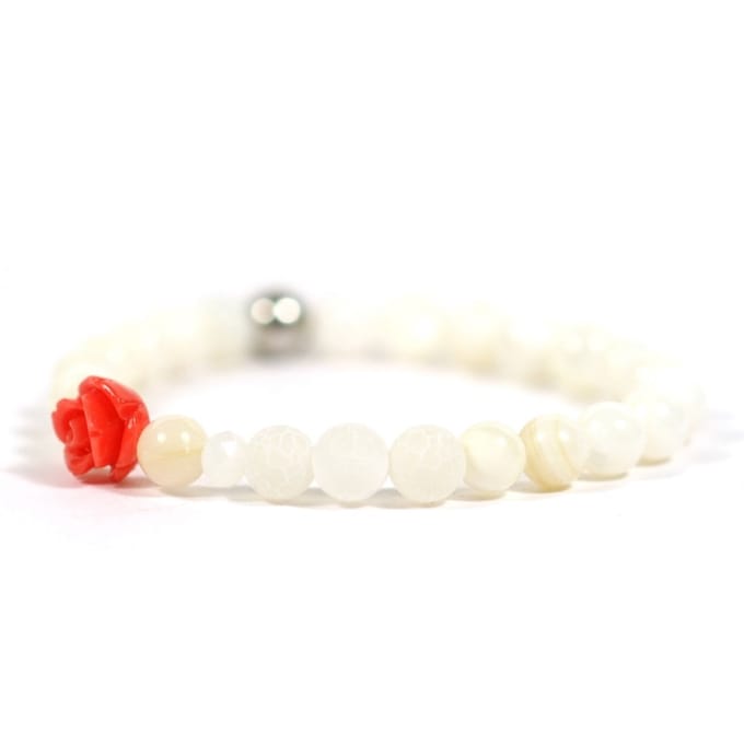 Heaven Eleven KIDS - meisjes - armband - edelsteen - 6mm - 16cm