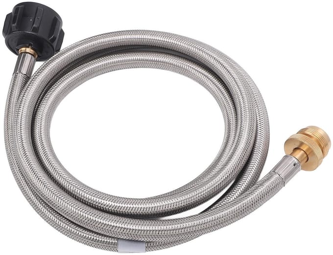 Dailygoods - Gasslang Adapter 1,5m voor Camping Grills en Verwarmers
