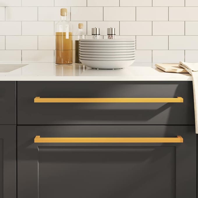 vidaXL - Handvatten - 5 - st - 480 - mm - roestvrij - staal - goudkleurig