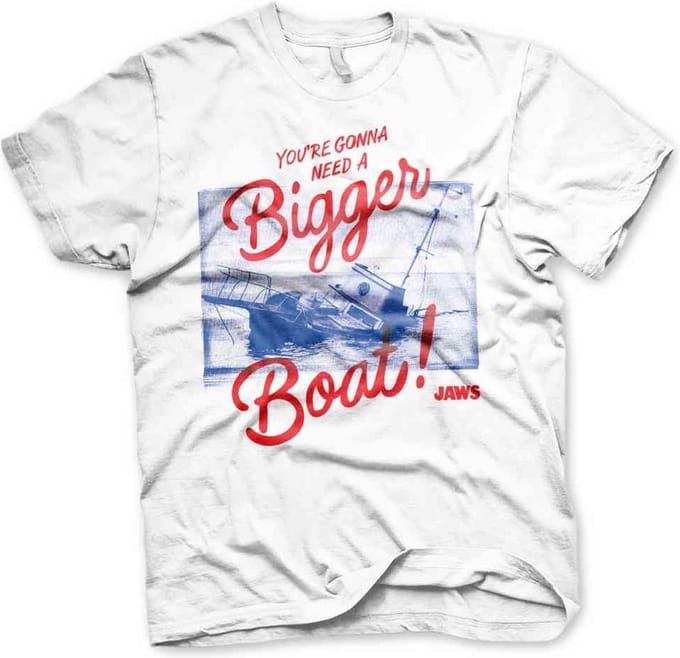 Jaws Heren Tshirt -L- You're Gonna Need A Bigger Boat Wit