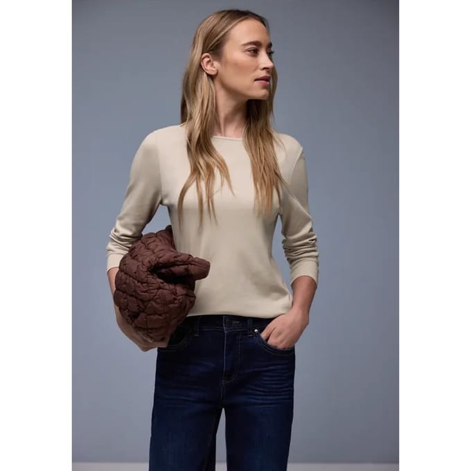 Shirt in effen kleur