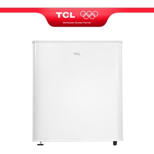 TCL RF60DWE0 Minikoelkast 45 Liter - Compacte Tafelmodelkoelkast met Plank van Gehard Glas, Energieklasse E