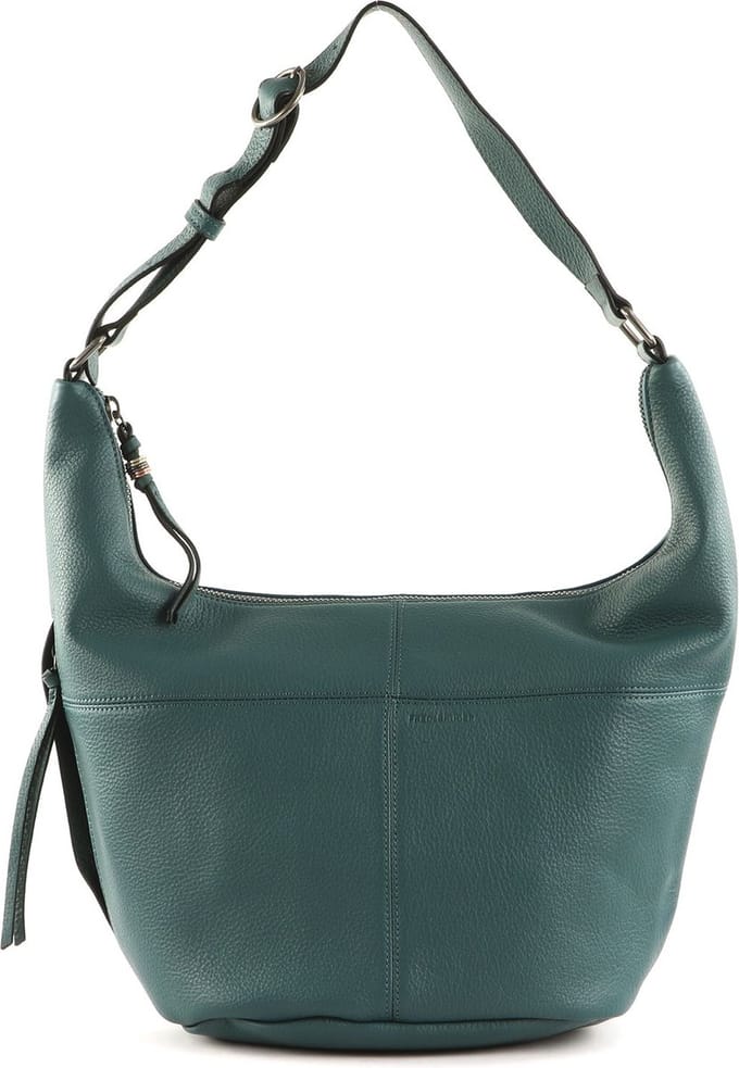 FREDsBRUDER Leren Schoudertas Pruvia Bucket Shoulderbag Deep Sea Petrol