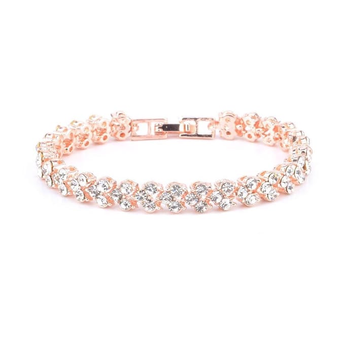 Jomide Armband Romeins Style Crystal - Rosékleurig