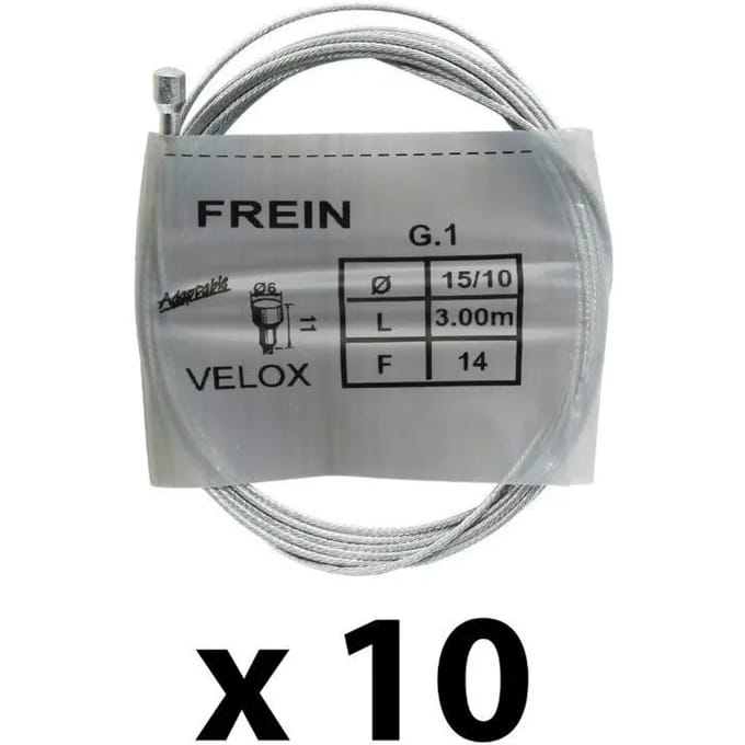 Doos met 10 remkabels voor racefietsen Velox 3.00 m