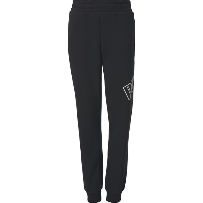 PUMA - Big Logo Sweatpants FL cl B - Puma Black - Mannen - Maat 164