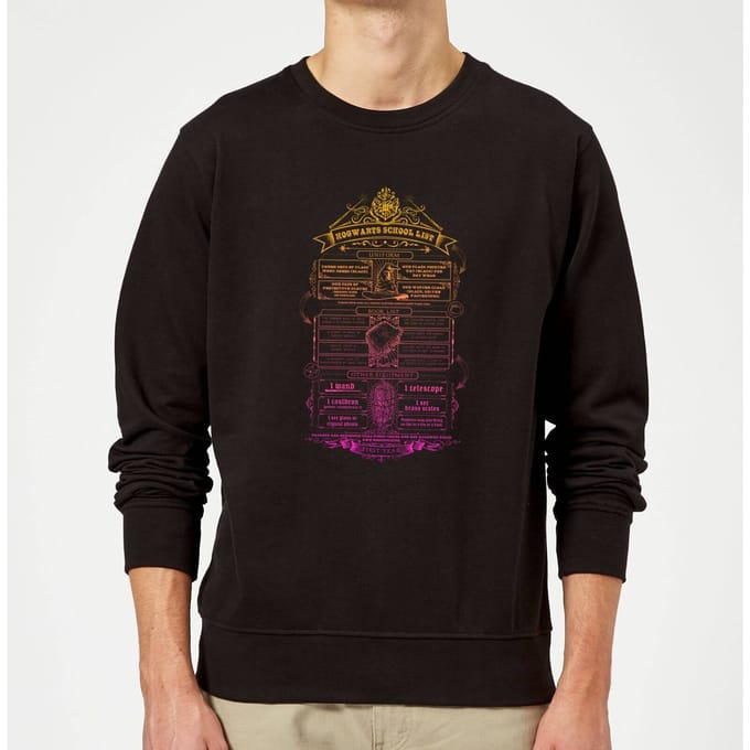 Harry Potter School List trui - Zwart - M