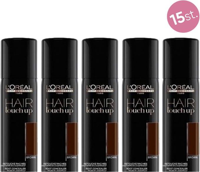 15x L'Oréal Professionnel Hair Touch Up Uitgroei Concealer brown 75ml