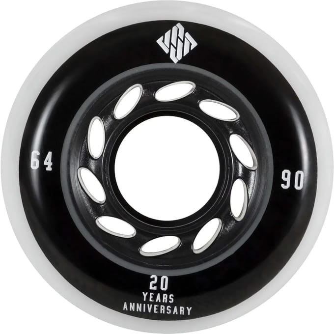 Usd Skates Team 4 Units Wiel Zilver 64 mm / 90A