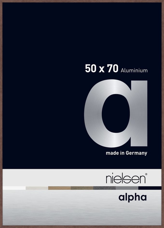 Nielsen Alpha Aluminium Wissellijst Wenge 50x70cm