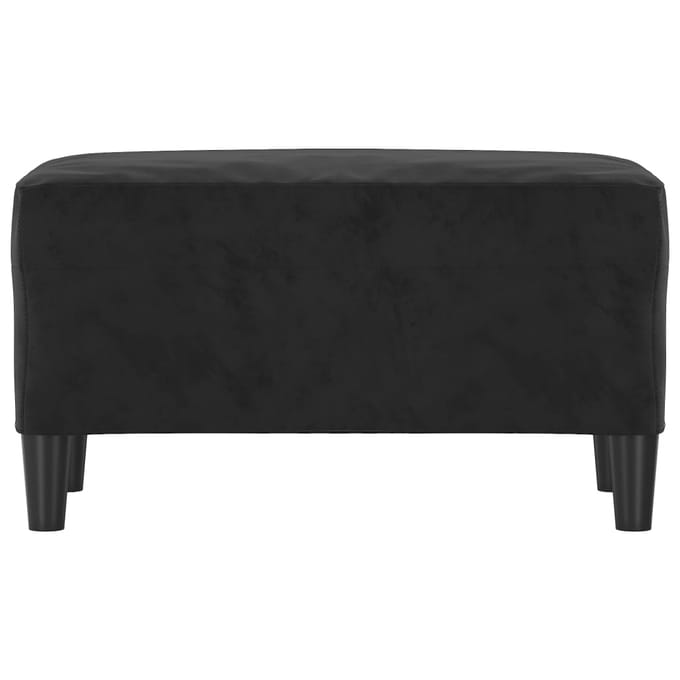 Vidaxl Bank, Zwart, 70X35X41 Cm, Bekleed met Fluweel