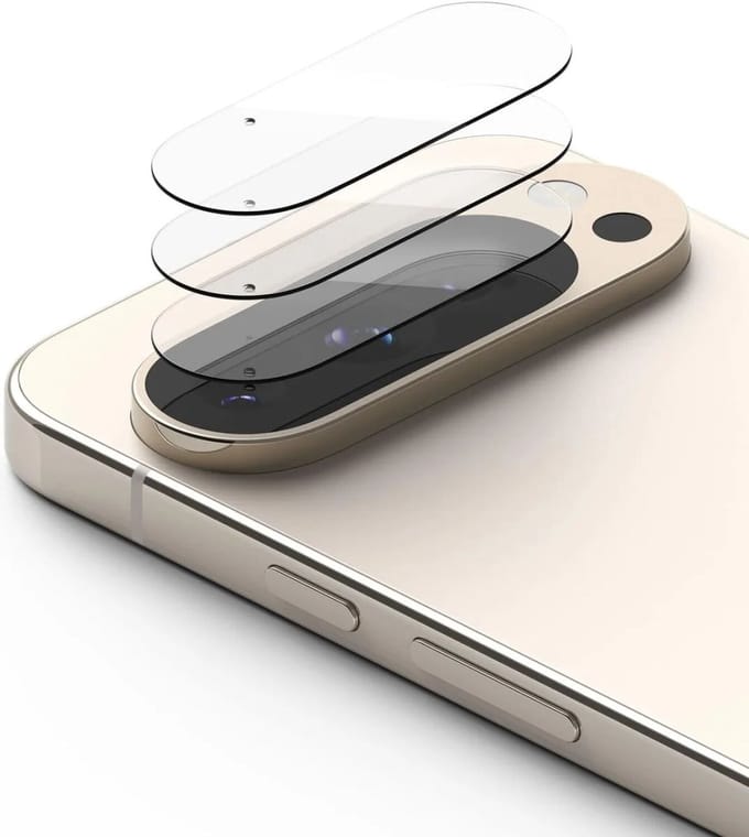 Ringke Camera Lens Protector Geschikt voor Google Pixel 9 Pro - Tempered Glass - Case Friendly - 3-Pack