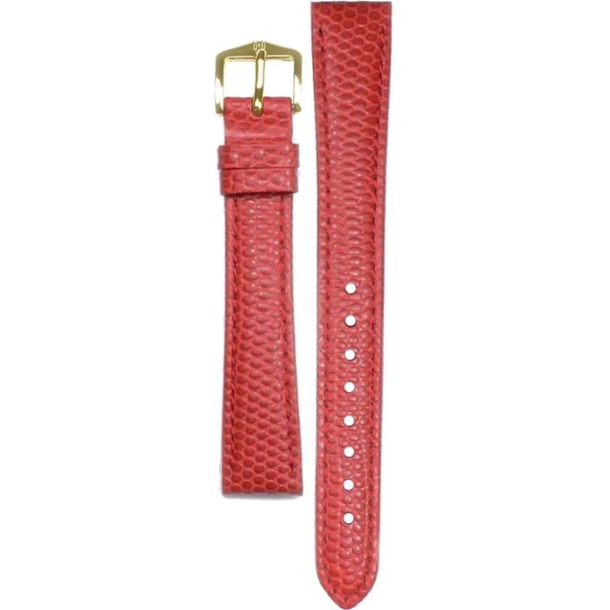 Hirsh Horlogeband Rainbow Rood - Leer - 14mm