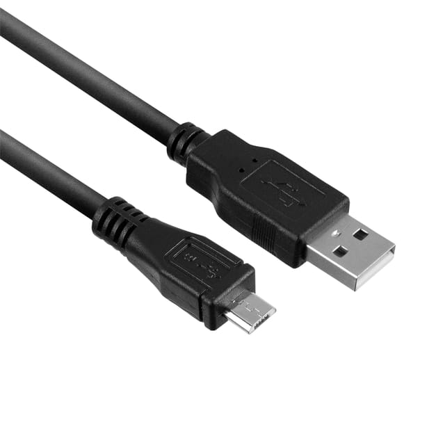 ACT USB 2.0 laad- en datakabel A male - micro B male 1 meter AC3000
