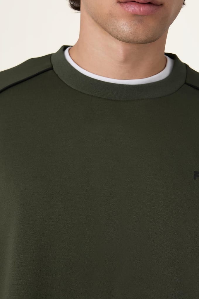 FILA Rivoli Loose Blocked Crewneck Sweatshirt Black Taglia: M | Maglioni a maglia Outlet | Uomo | Nero