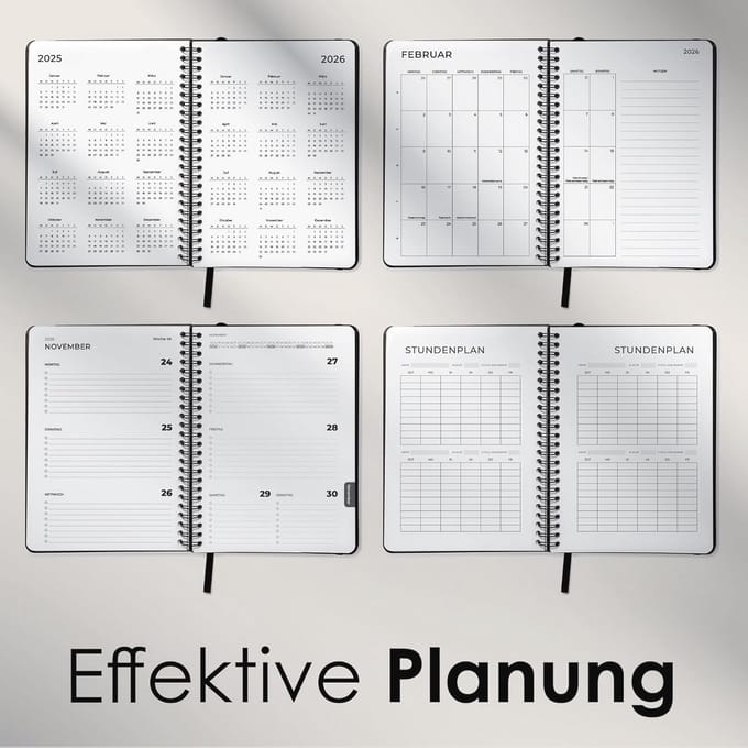 A4 Afsprakenkalender 2026 - Weekplanner en Studentenplanner - Minimalistische Agenda voor Efficiënte Organisatie