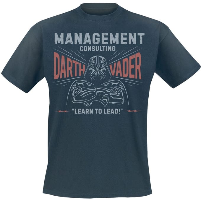 Star Wars - Disney T-shirt - Darth Vader - Management Consulting - M - voor Mannen - navy
