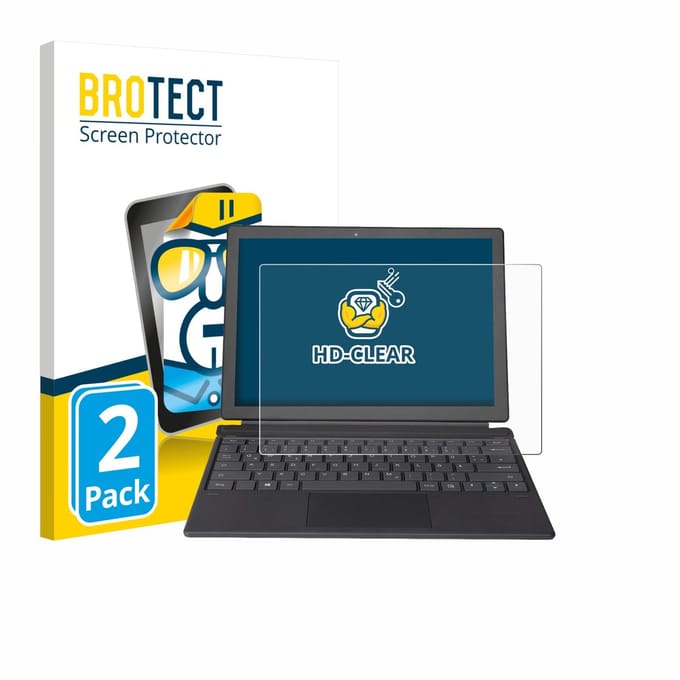 BROTECT - Screenprotector voor Wortmann Terra Pad 1262 - Folie Beschermfolie transparant 2 Stuks