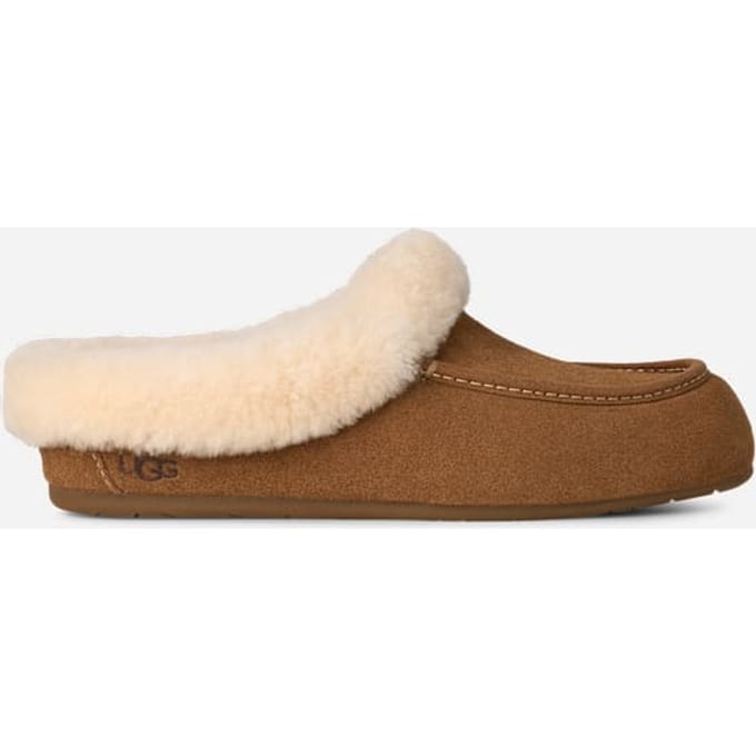 UGG® Ansley Mule for Women in Brown, Size 7, Suede/Wool