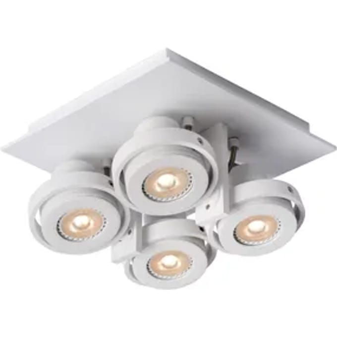 Lucide Opbouwspot Landa - Wit - 23cm - 4xgu10