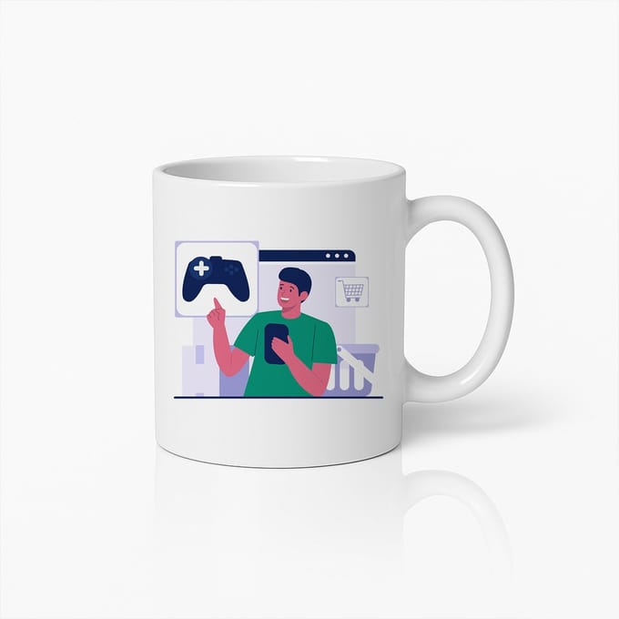 Gaming Liefhebber Mok – Leuke Videogame Controller Ontwerp Koffiebeker