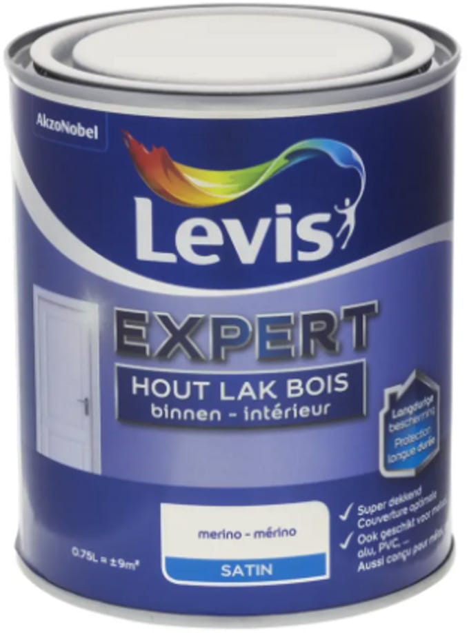 Levis Expert Lak Binnen - Satin - Merino - 0.75L