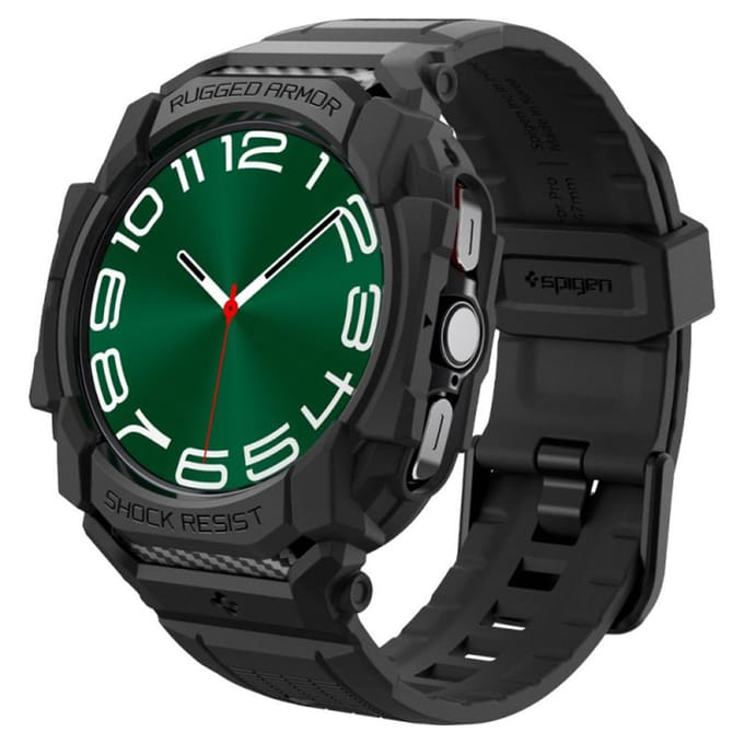 Spigen Rugged Armor™ Pro case voor de Samsung Galaxy Watch Ultra (2024/2025) - Matte Black