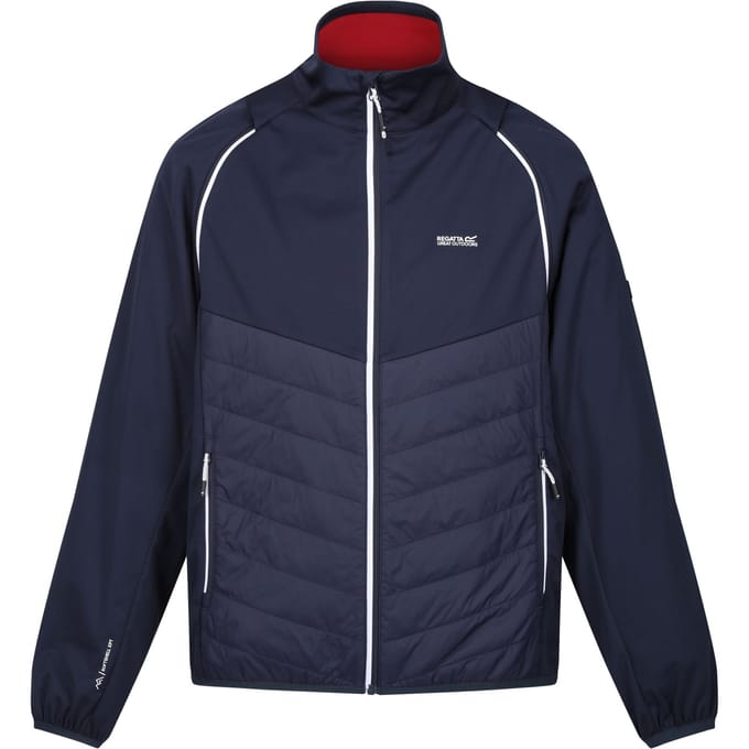 Regatta Heren Steren Hybride Zachte Shell Jas (Marine/gevaarlijk rood)