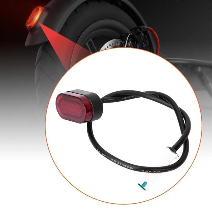 Achterlichtlamp Nuttig Accessoire Geschikt voor Xiaomi M365 Elektrische Scooter black
