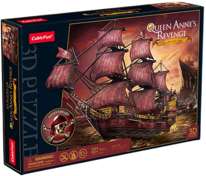 Cubic Fun - 3D-puzzel - Queen Anne’s Revenge - 391 stukjes