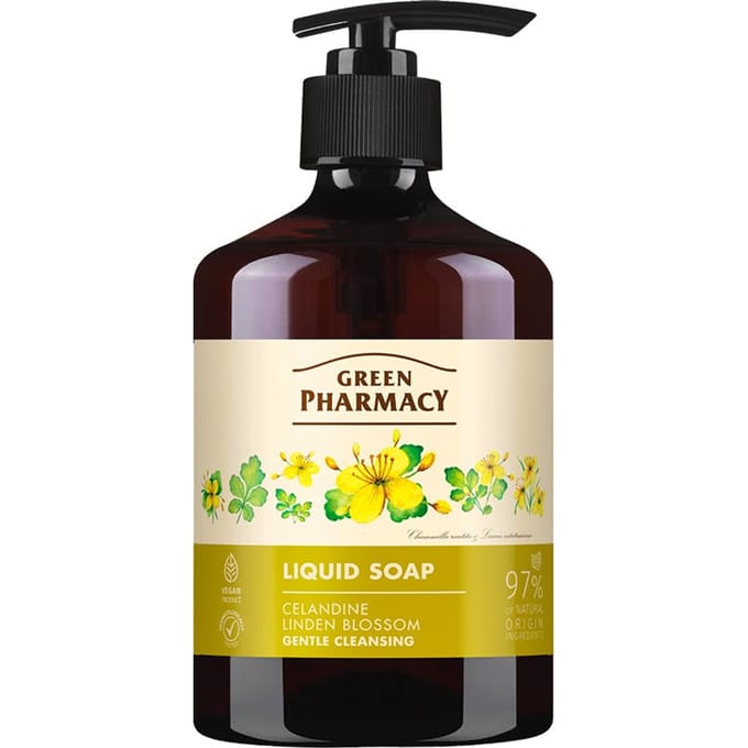 Green Pharmacy Liquid Soap Celandine Linden Blossom 60 ml