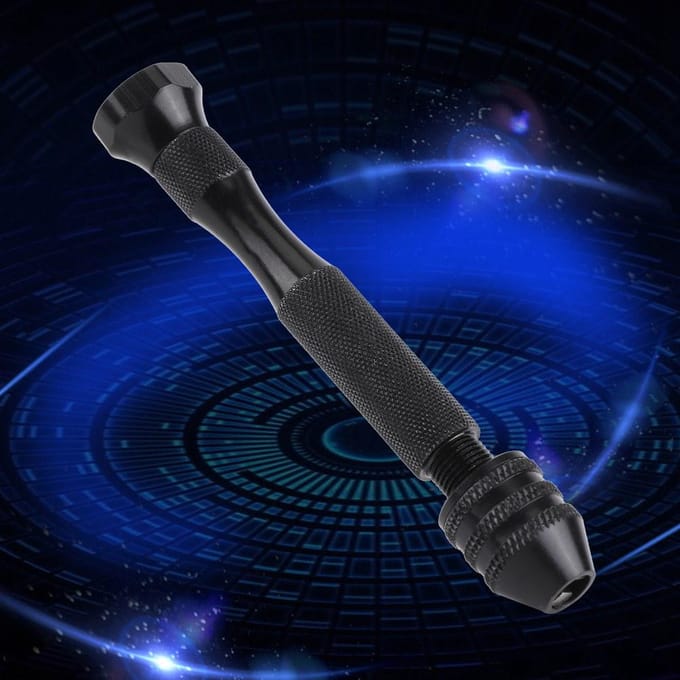 Mini Hand Twist Gatboor Boorgereedschap Voor Hout Olijf Walnoot Plastic Breed Grijpbereik Boorkop black