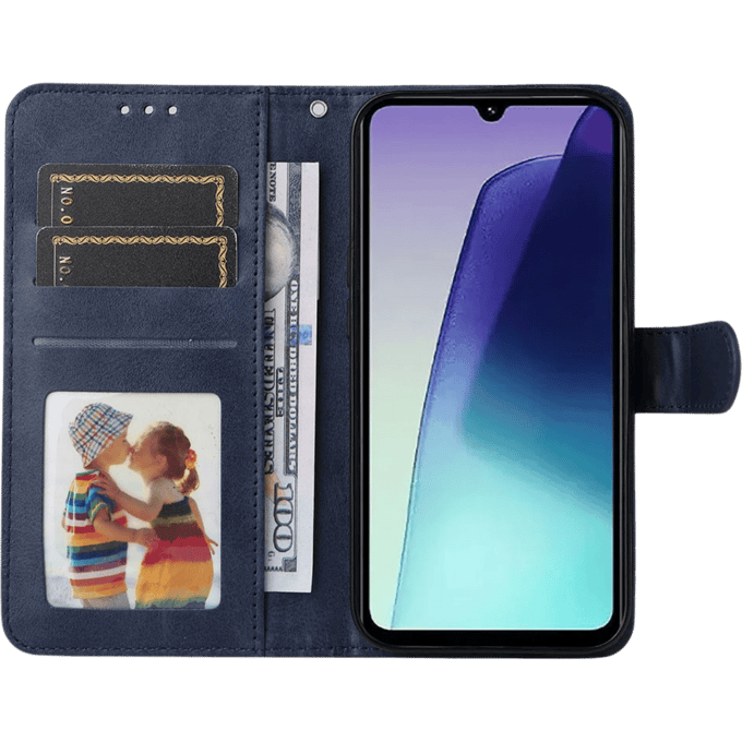 Comfycase Xiaomi Redmi 14C Boek Hoesje Blauw