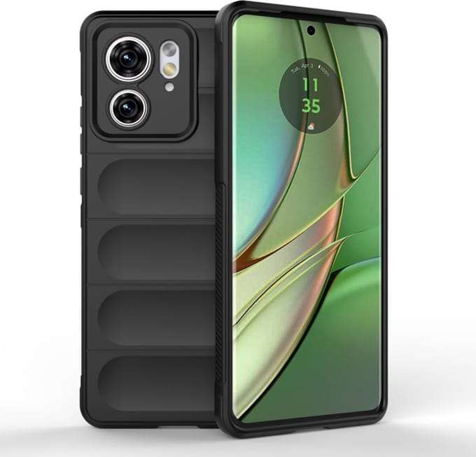 Hoesje geschikt voor Motorola Edge 40 - Techsuit Magic Shield Silicone Back Cover - Zwart