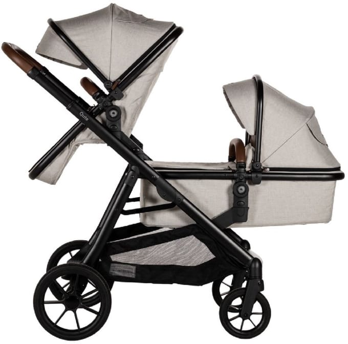 Qute Q-Twin Duowagen - Jeans Clay