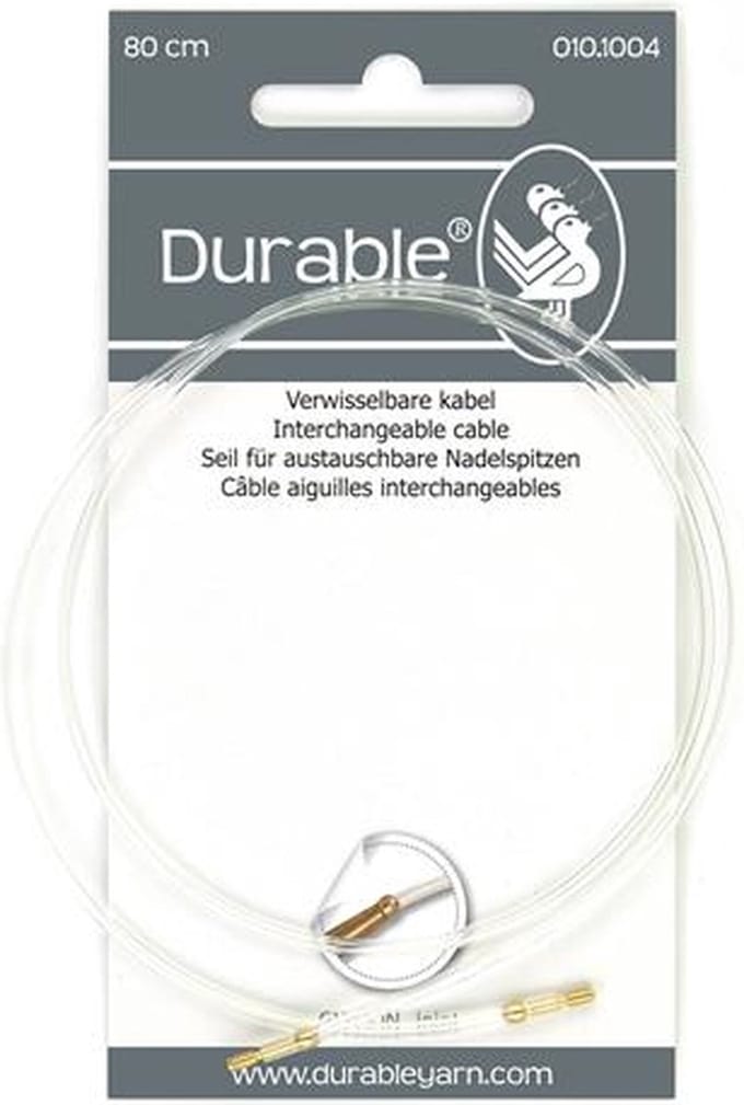 Durable 010.1004 Kabel 80cm voor verwisselbare brei- en haaknaalden