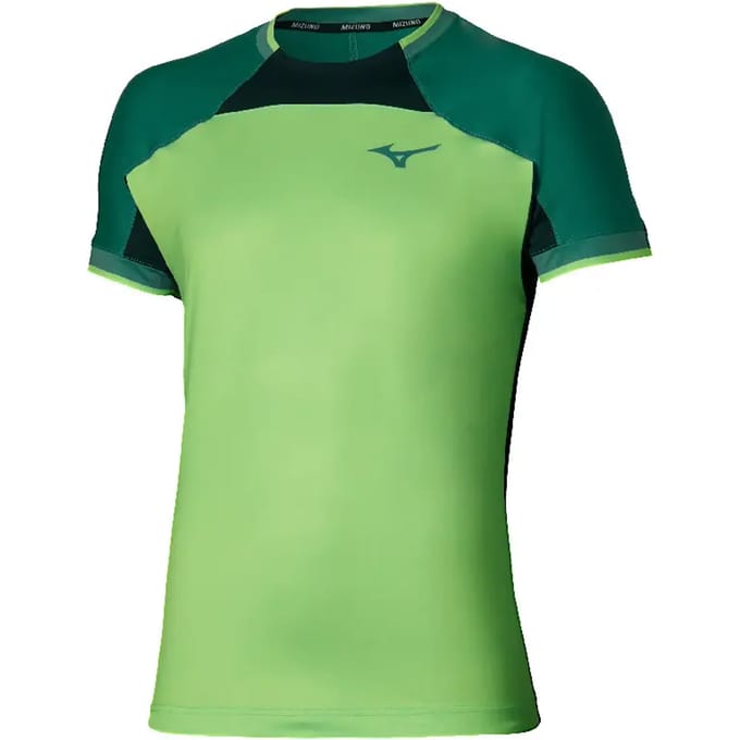 Mizuno T-shirt Heren-neongroen